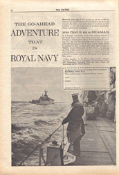 A Royal Navy advert from The Victor issue 150. © D.C. Thomson Co. Ltd
