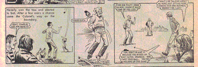 Artwork from Is it Cricket? The Victor.' © D.C. Thomson Co. Ltd.