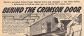 Behind the Crimson Door. A Victor football story.