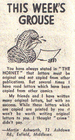 Letter from issue 49. © D.C. Thomson & Co. Ltd.