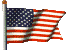 The flag of America.